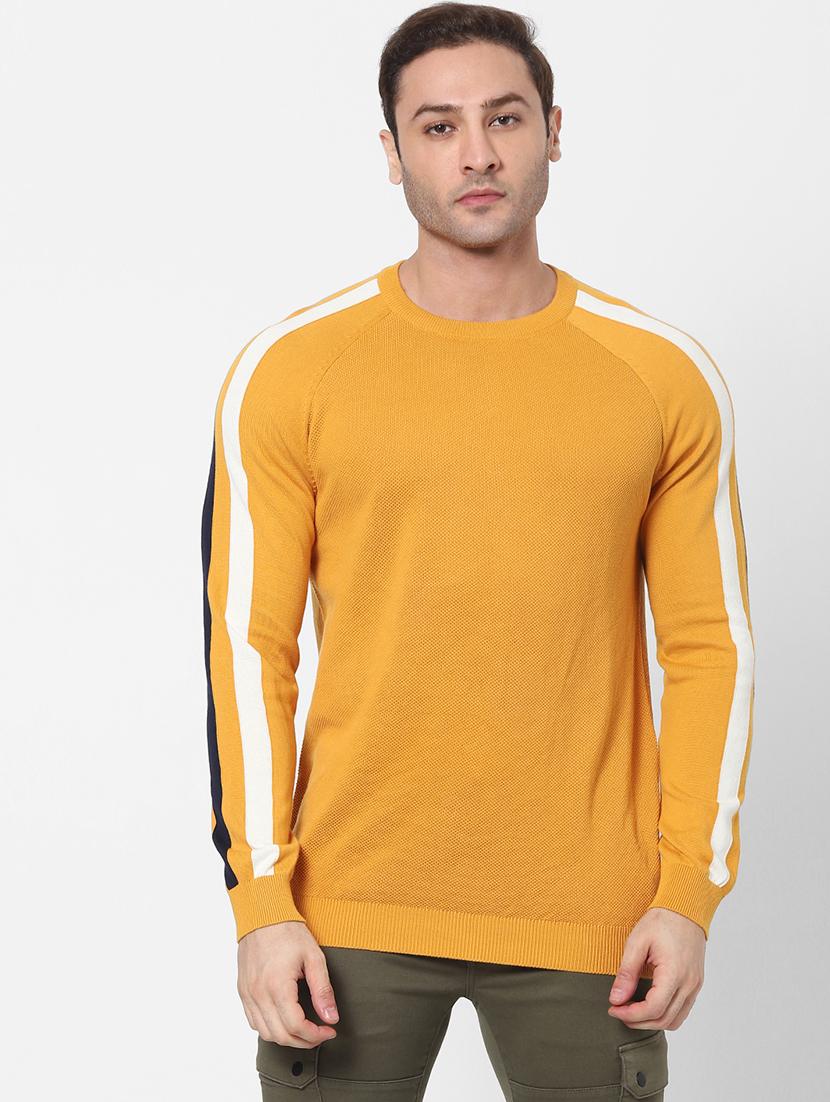 yellow side taped pullover - 18083840 - Zoom Image - 0