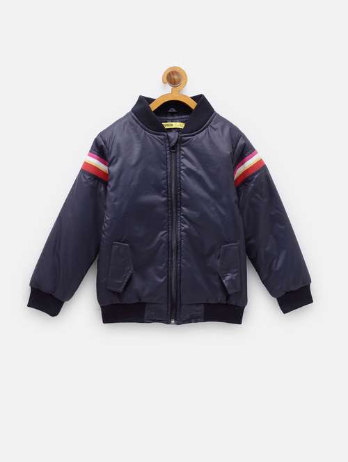 navy blue contrast taped jacket  - 18089270 -  Standard Image - 0