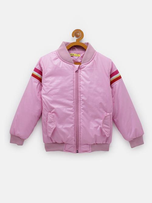 pink solid jacket - 18089271 - Standard Image - 0