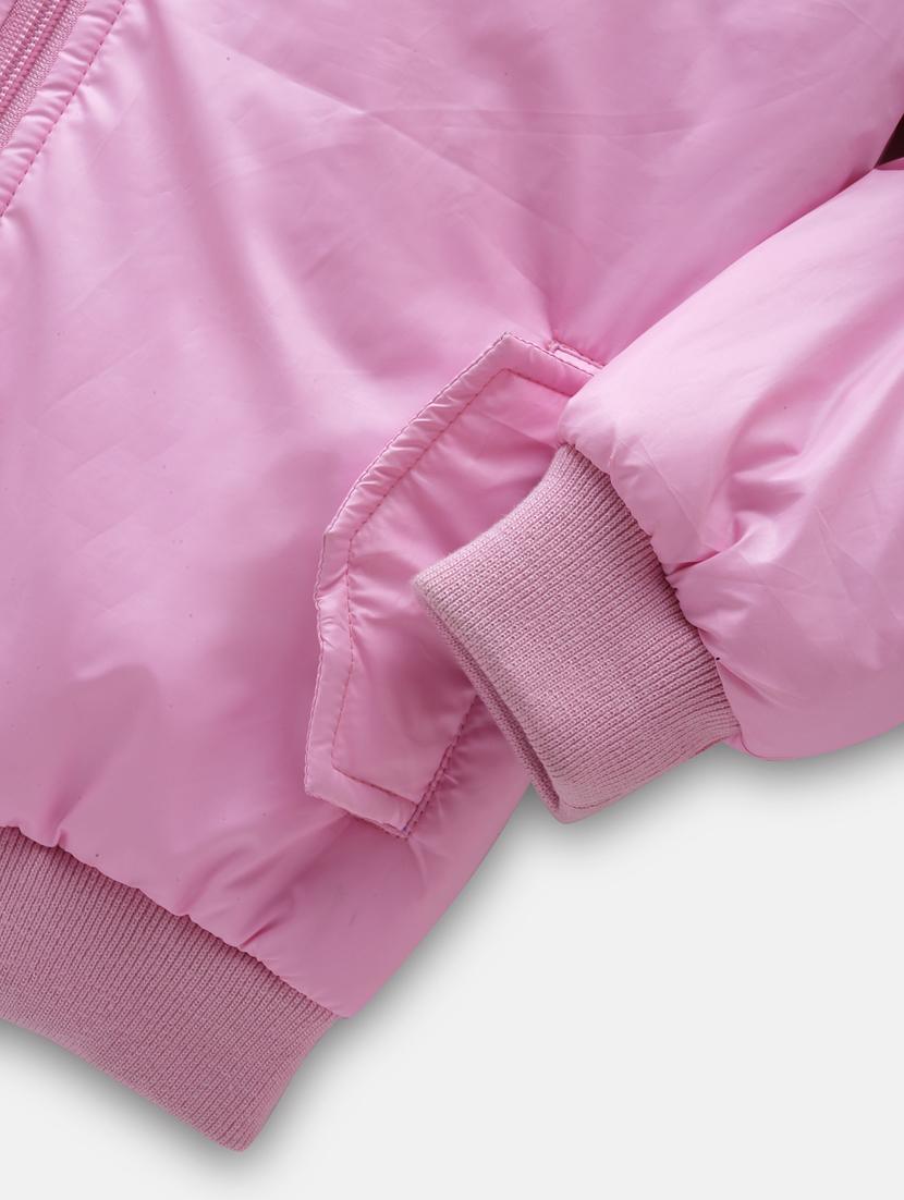 pink solid jacket - 18089271 - Standard Image - 3