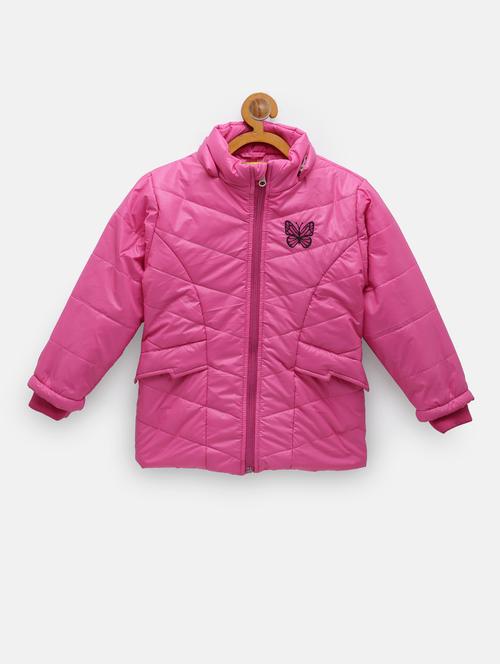 pink solid jacket - 18089272 - Standard Image - 0