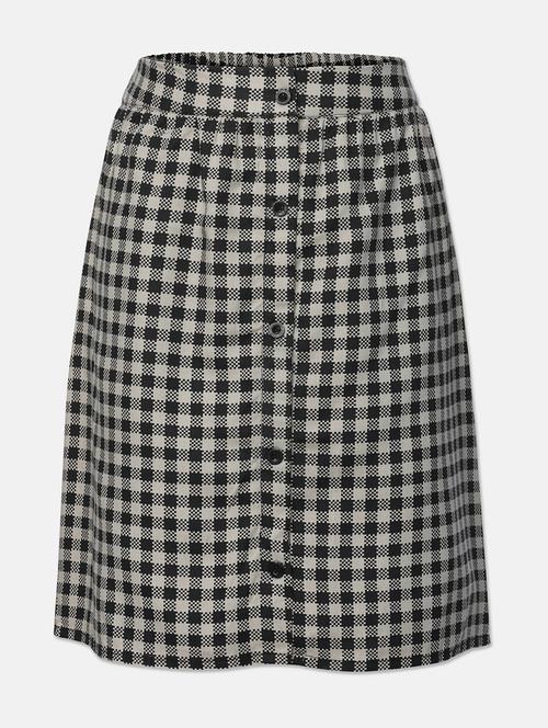 black checkered a-line skirt - 18105881 -  Standard Image - 0