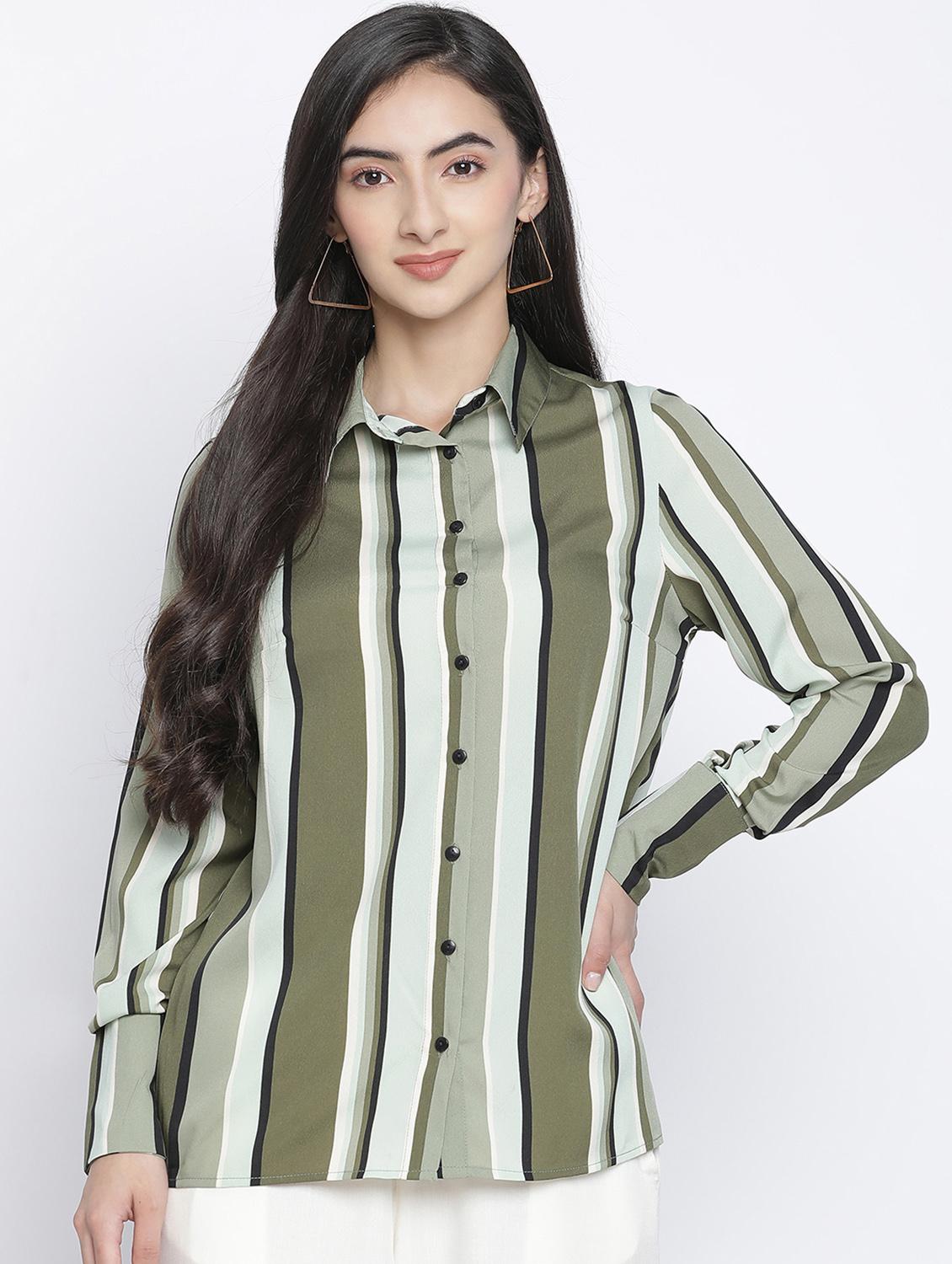 long sleeved striped shirt - 18105922 - Zoom Image - 0