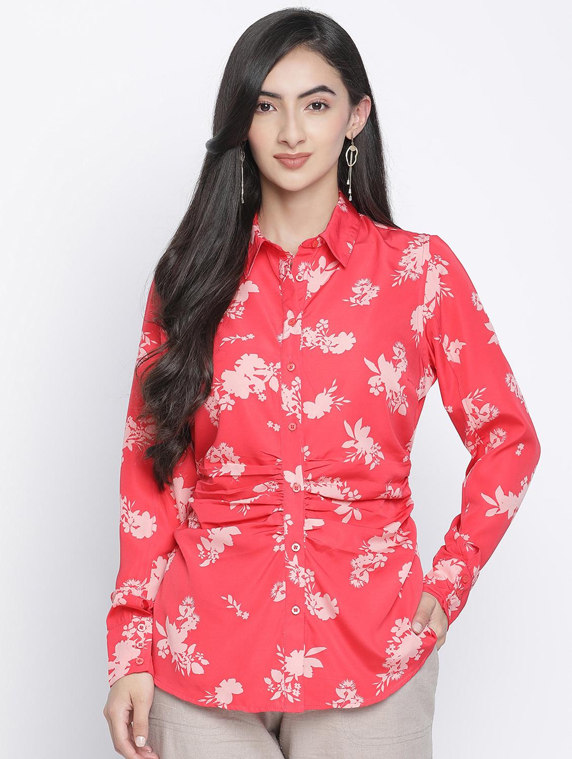 long sleeved floral shirt - 18105924 - Zoom Image - 0