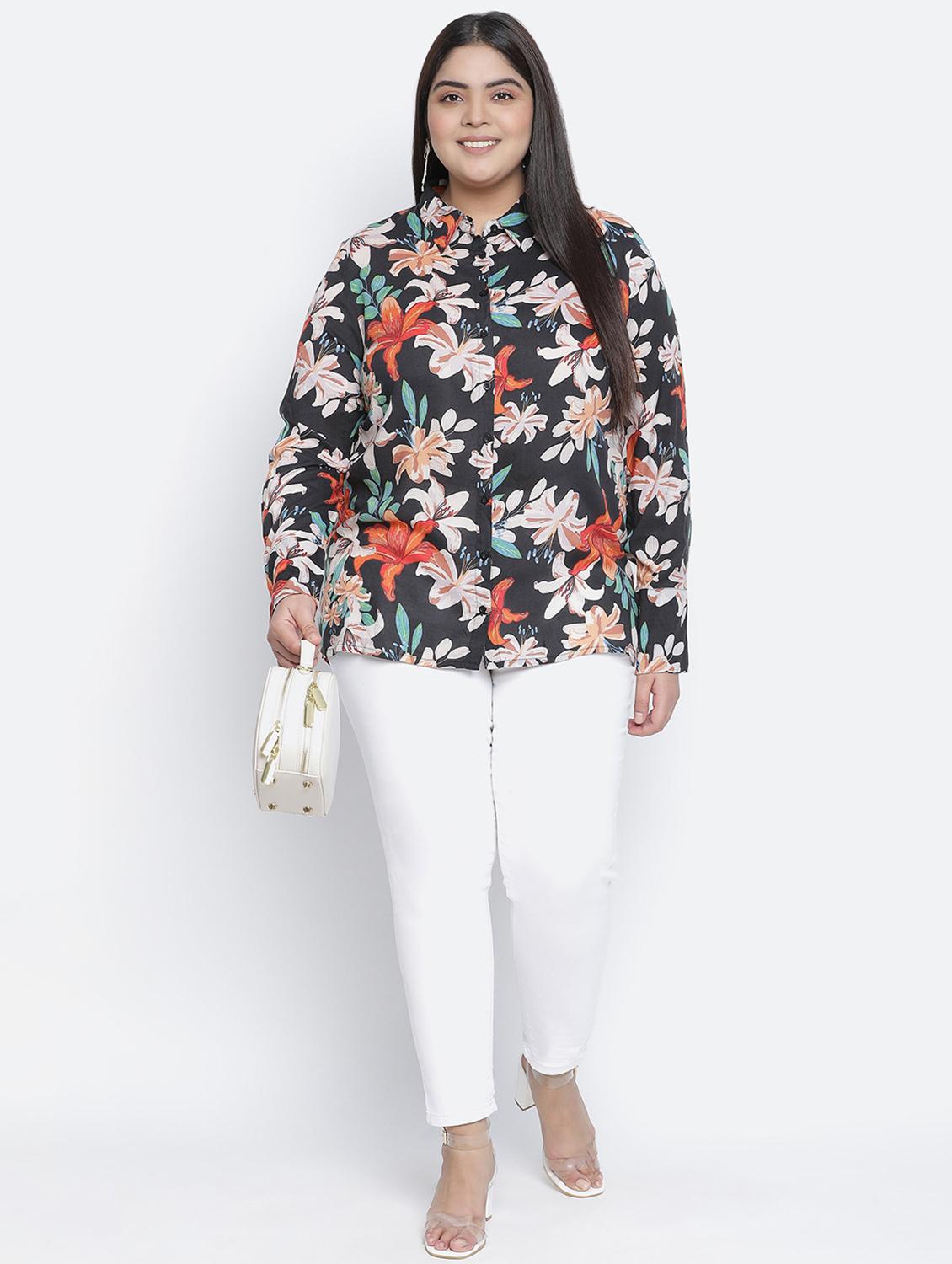 long sleeved floral shirt - 18105929 - Standard Image - 3