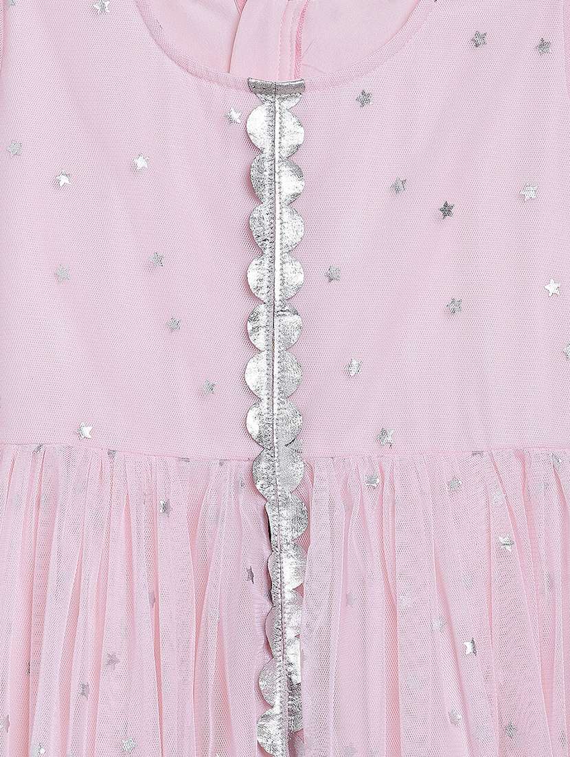 pink net regular kurti - 18106198 -  Standard Image - 5