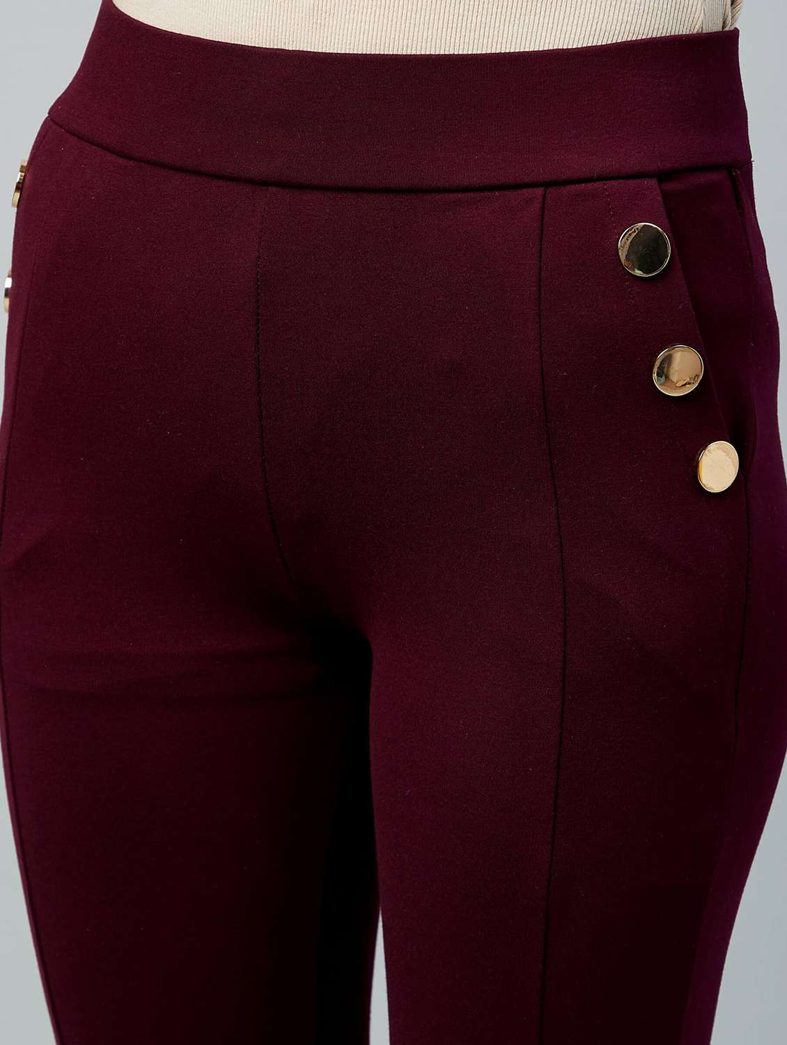 high rise solid jegging - 18106531 -  Standard Image - 5