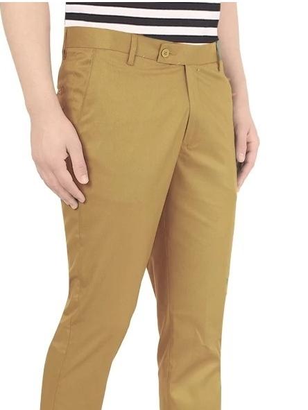 light blue cotton trousers - 18107926 - Standard Image - 3