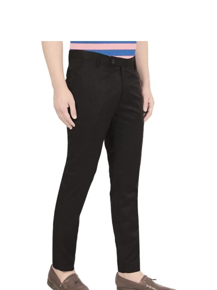light blue cotton trousers - 18107928 - Standard Image - 3