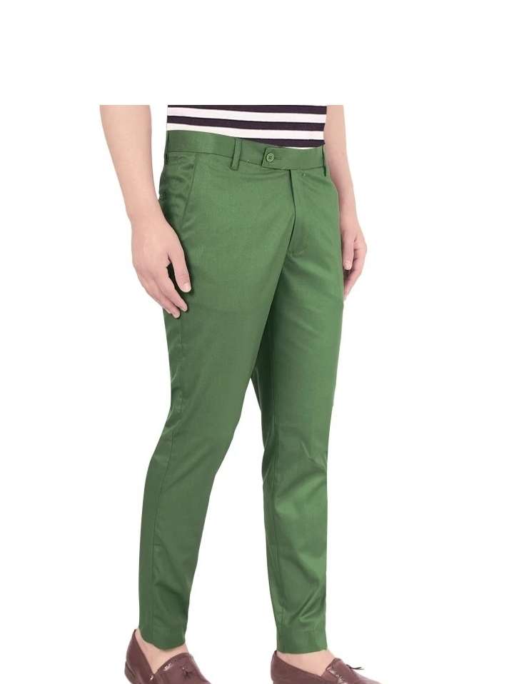 light blue cotton trousers - 18107929 - Zoom Image - 0