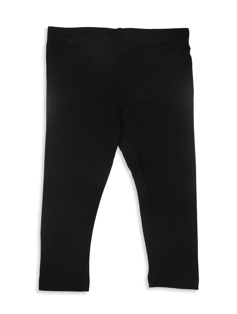 girls solid black viscose legging - 18109185 -  Zoom Image - 0