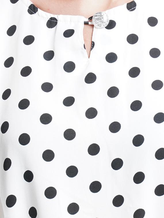 tie front polka dot jumpsuit - 18113047 - Standard Image - 3