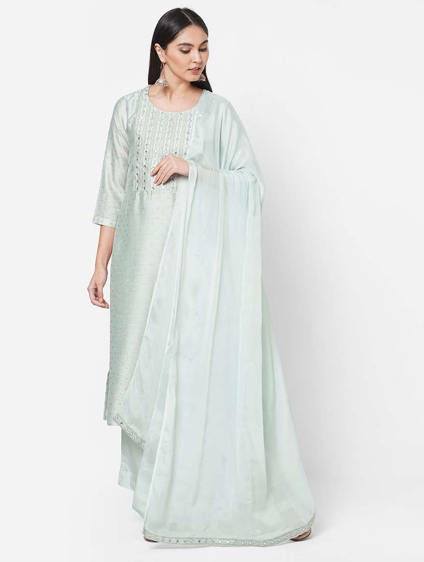 embroidered unstitched suit set - 18113075 - Zoom Image - 0