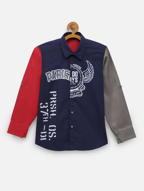 long sleeved printed shirt - 18114130 - Standard Image - 0