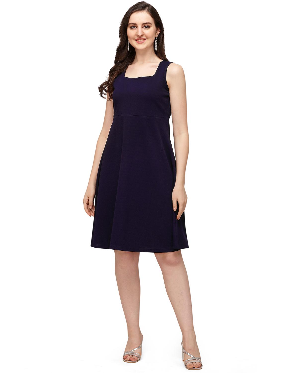 square neck a-line dress - 18114291 - Zoom Image - 0