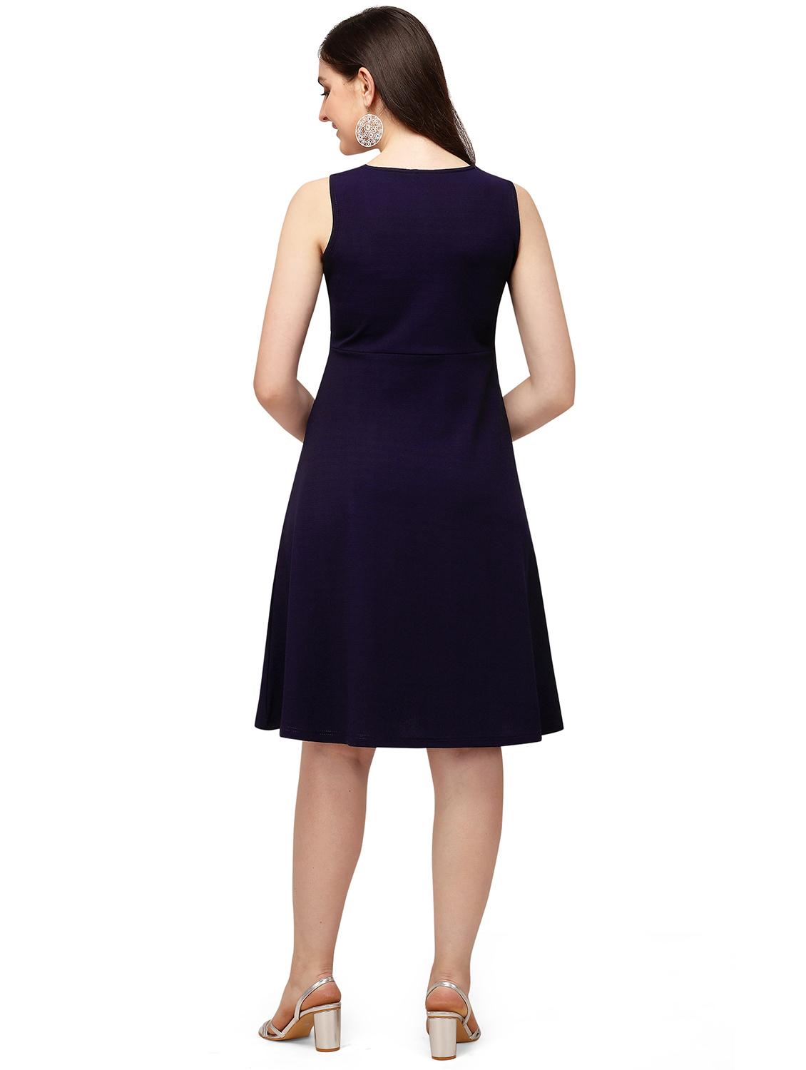 square neck a-line dress - 18114291 - Standard Image - 3