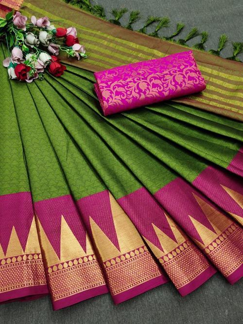 jacquard work silk saree  - 18117418 -  Standard Image - 0