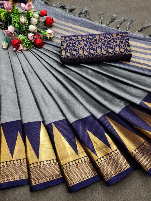 jacquard work silk saree  - 18117422 -  Standard Image - 0