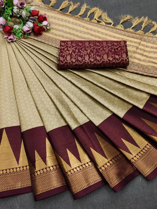 jacquard work silk saree  - 18117424 -  Standard Image - 0