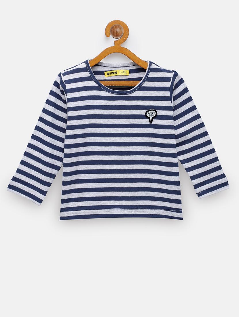 round neck striped tee - 18117469 - Zoom Image - 0