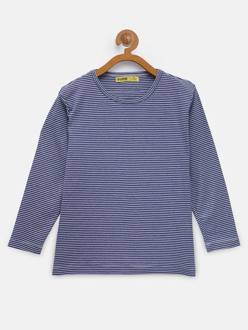 round neck striped tee - 18117487 - Standard Image - 0