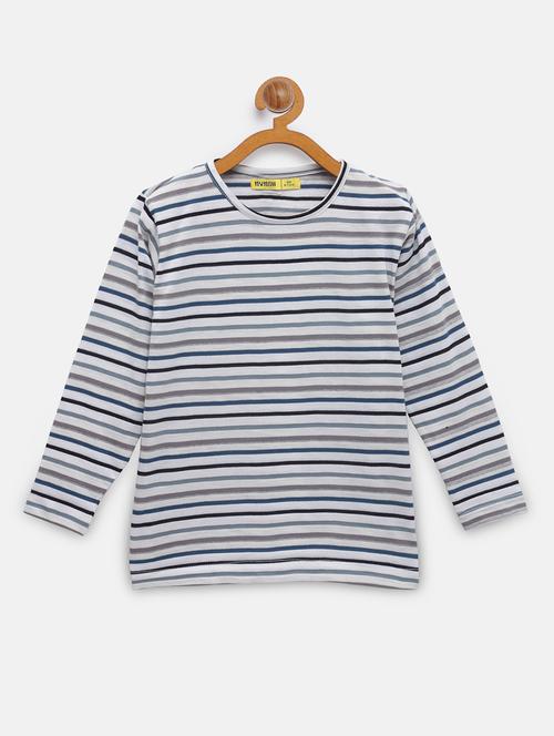 round neck striped tee - 18117489 -  Standard Image - 0