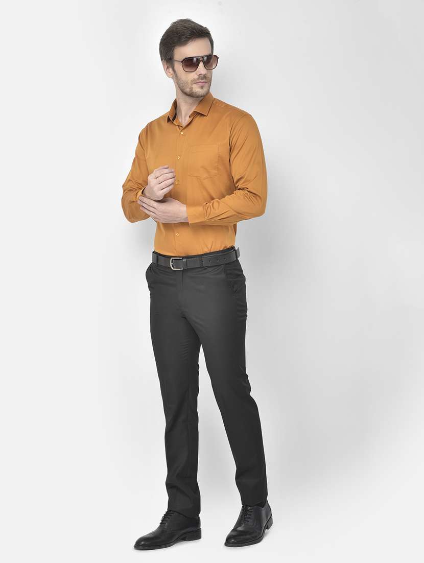 mens solids formal shirt - 18117646 -  Standard Image - 3