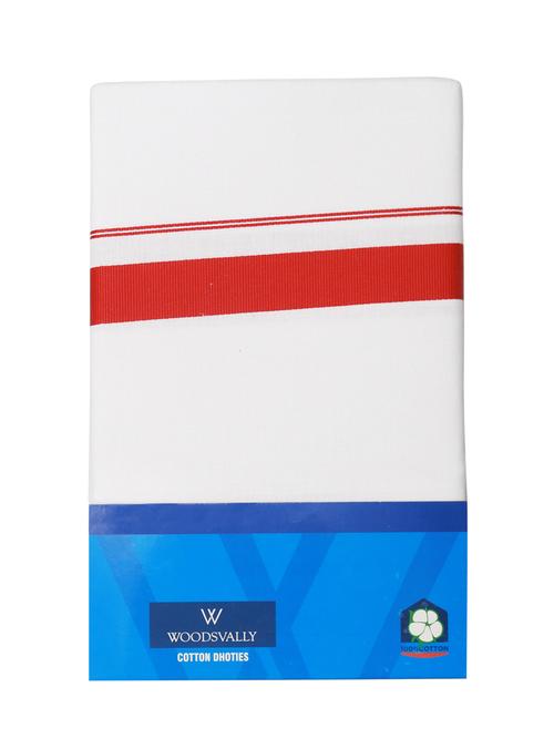 traditional men's 2 mtr white dhoti  - 18119373 -  Standard Image - 0