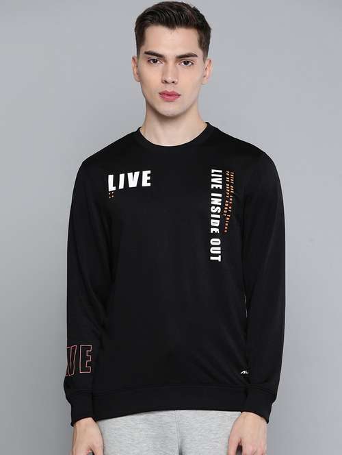 black printed sweatshirt - 18119409 -  Standard Image - 0
