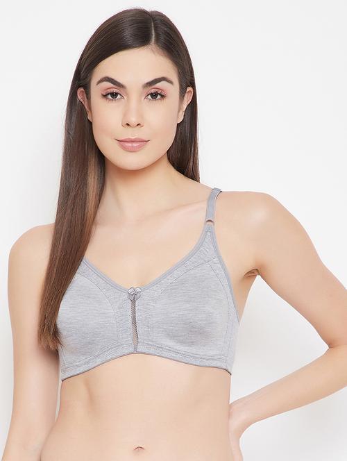 grey solid t-shirt bra - 18119696 -  Standard Image - 0