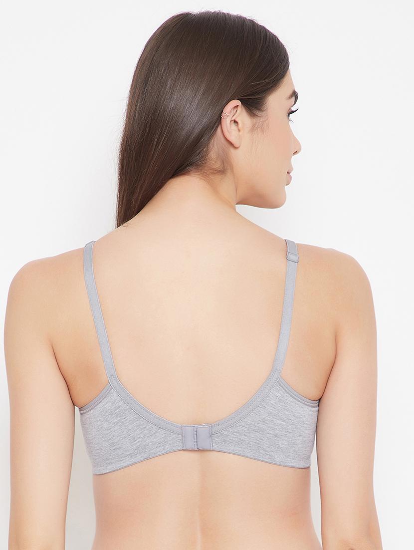 grey solid t-shirt bra - 18119696 - Standard Image - 3