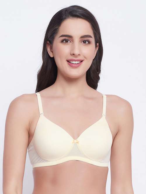 beige solid t-shirt bra - 18119779 -  Standard Image - 0