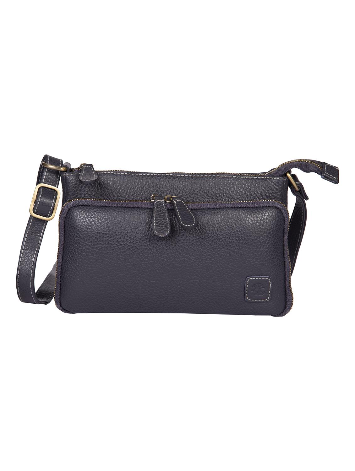 grey leather sling bag - 18138245 -  Zoom Image - 0