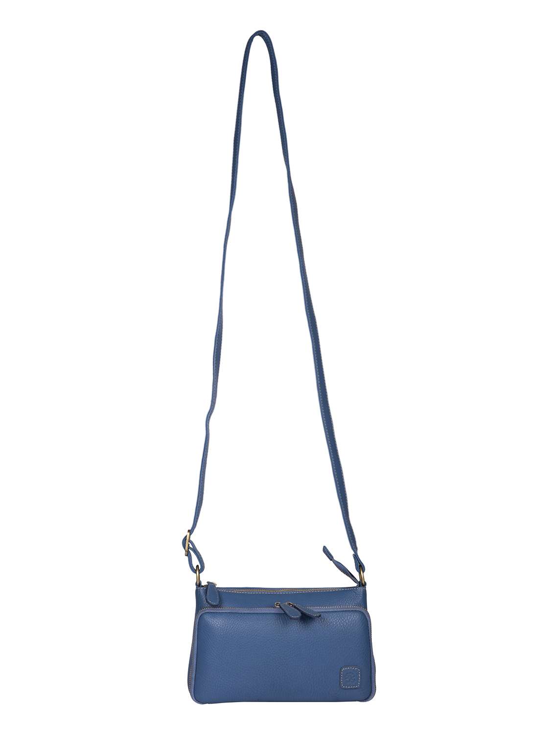 blue leather sling bag - 18138247 - Standard Image - 3
