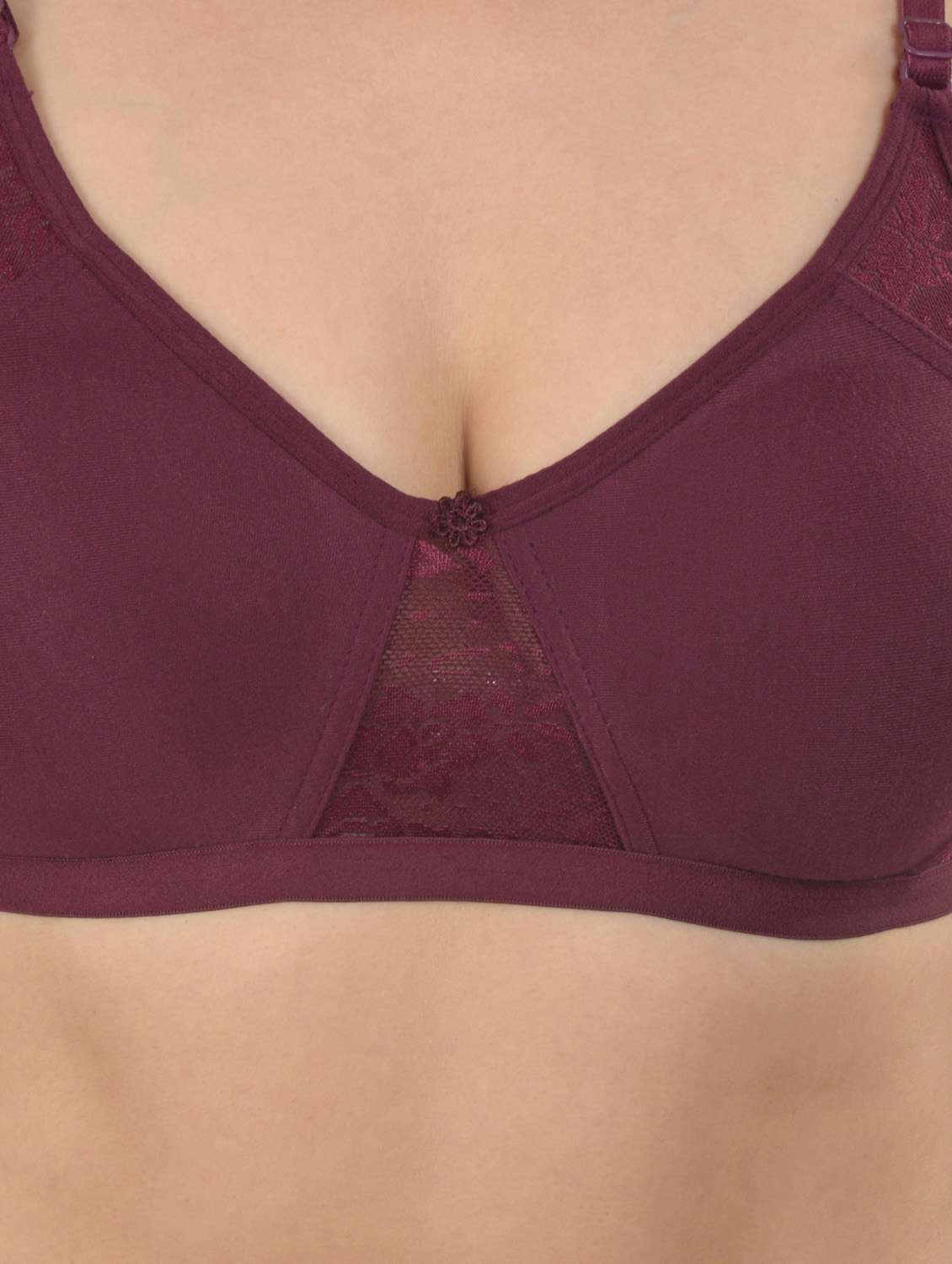 purple solid t-shirt bra - 18138441 -  Standard Image - 3