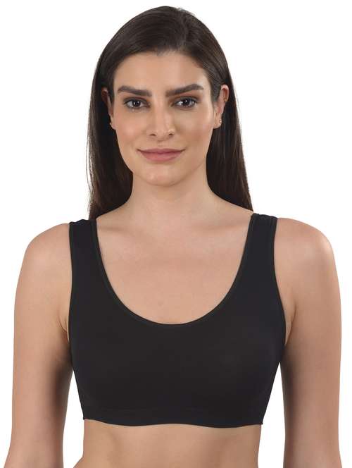 black solid t-shirt bra - 18138462 - Standard Image - 0