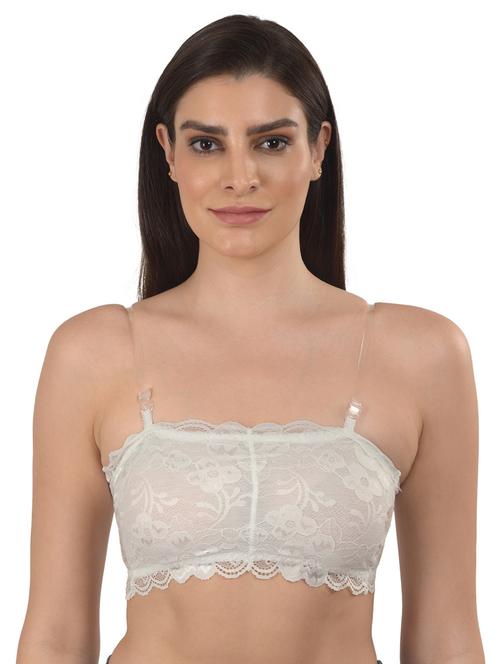 white solid regular bra - 18138490 - Standard Image - 0