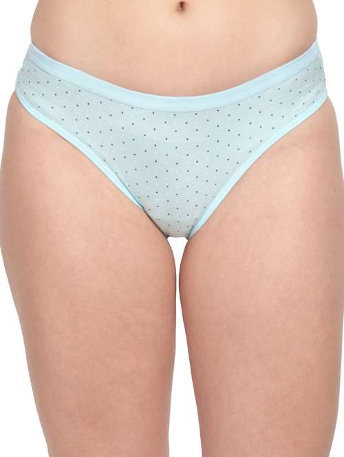 blue cotton regular panty - 18138518 - Standard Image - 0