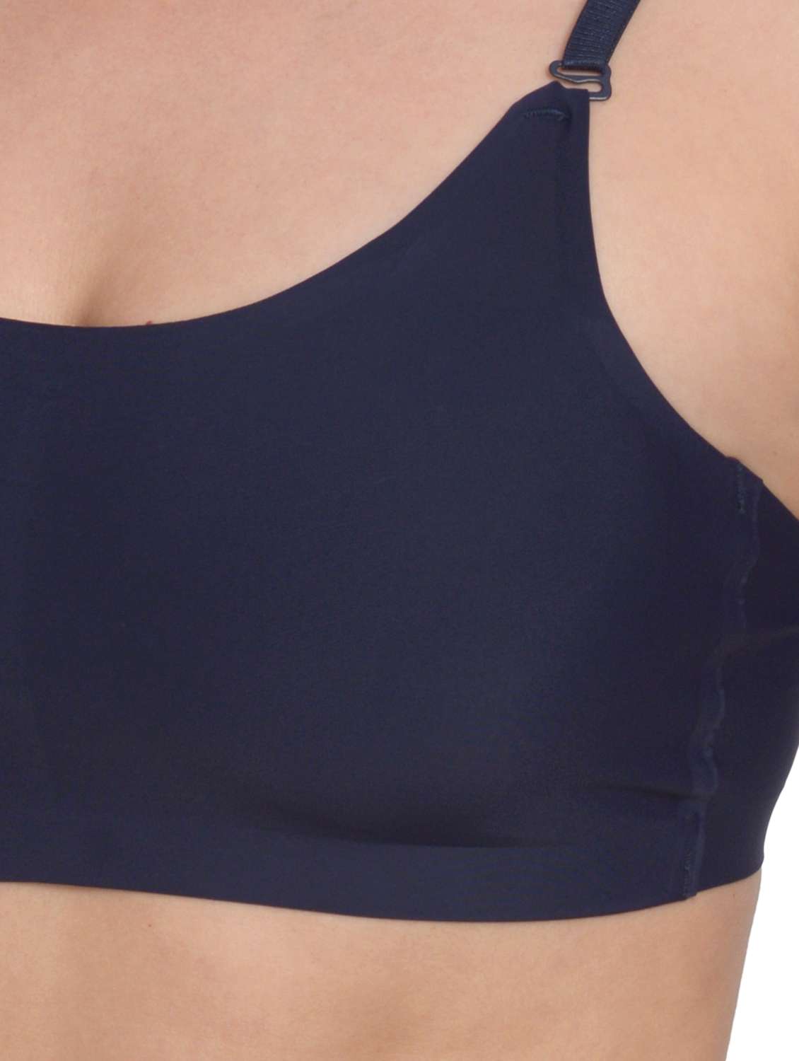 navy blue cotton blend tshirt bra - 18138598 - Standard Image - 3