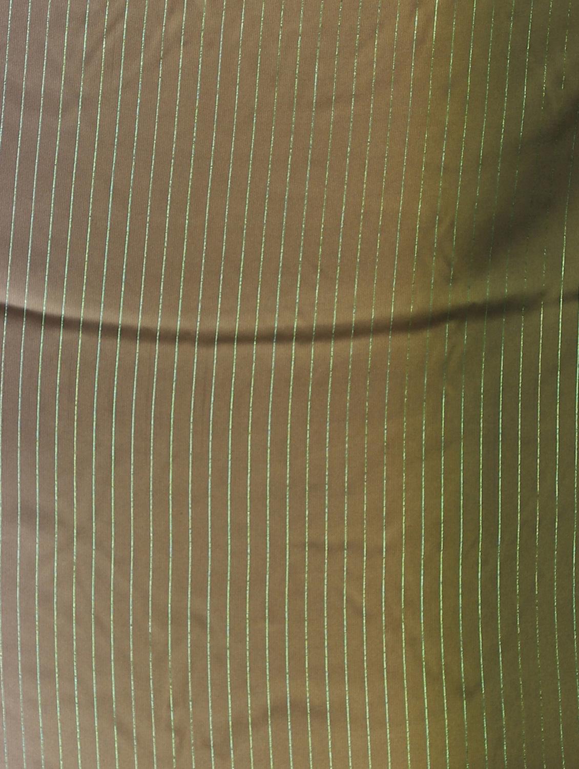olive. chiffon draped saree with blouse - 18139805 - Standard Image - 3