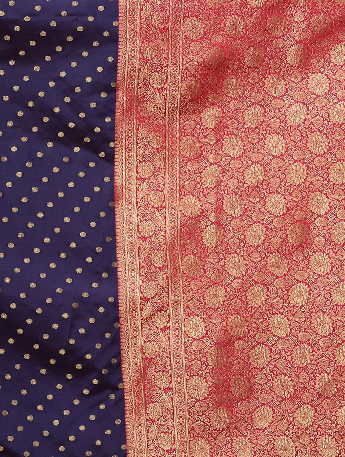 zari work woven saree with blouse - 18139857 - Standard Image - 3