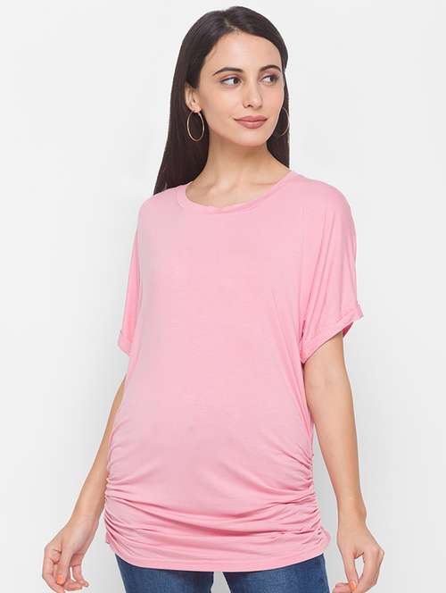 women's plain round neck t-shirt - 18141992 - Standard Image - 0