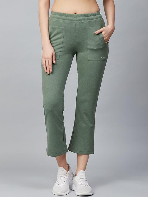 green cotton track pants - 18144947 -  Standard Image - 0