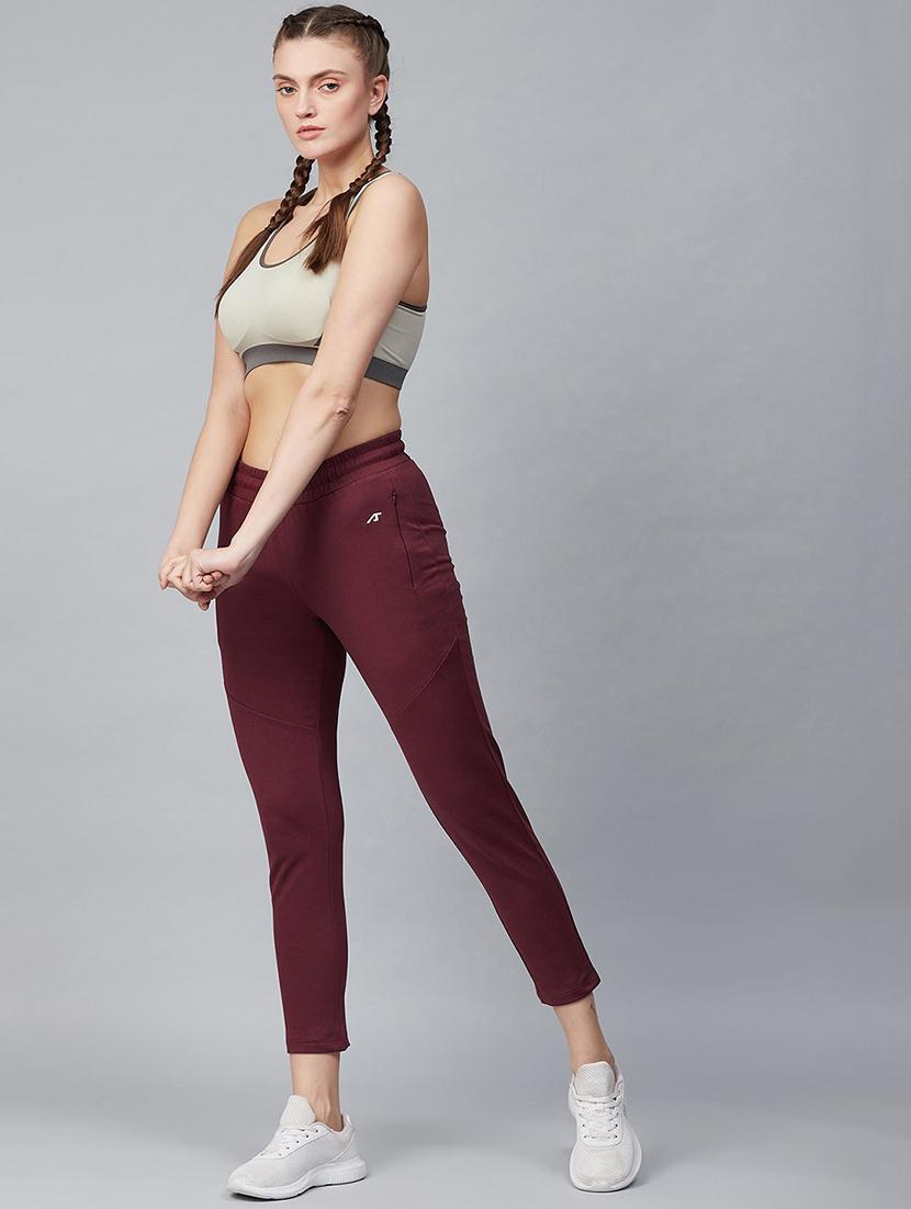red cotton track pants - 18144949 - Standard Image - 3