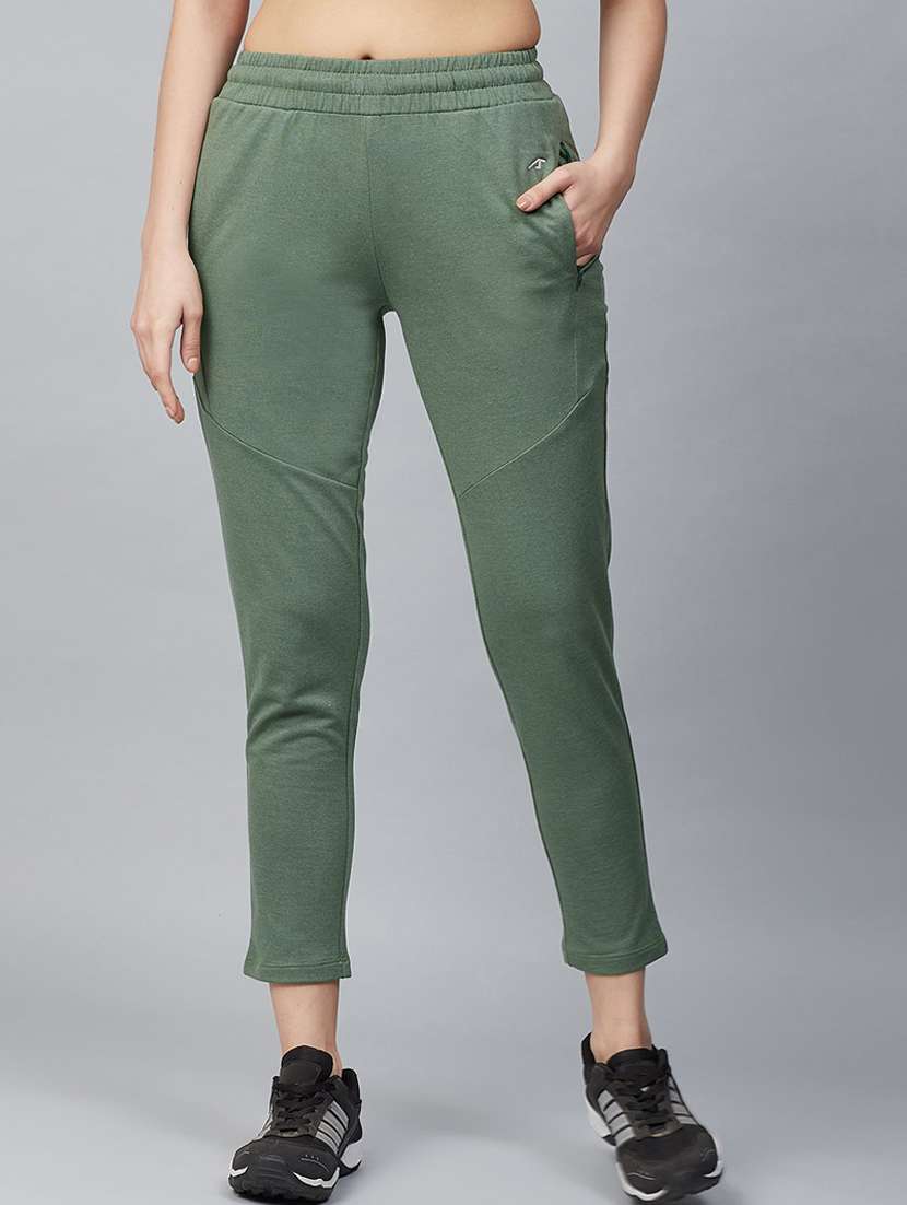 green cotton track pants - 18144950 -  Zoom Image - 0