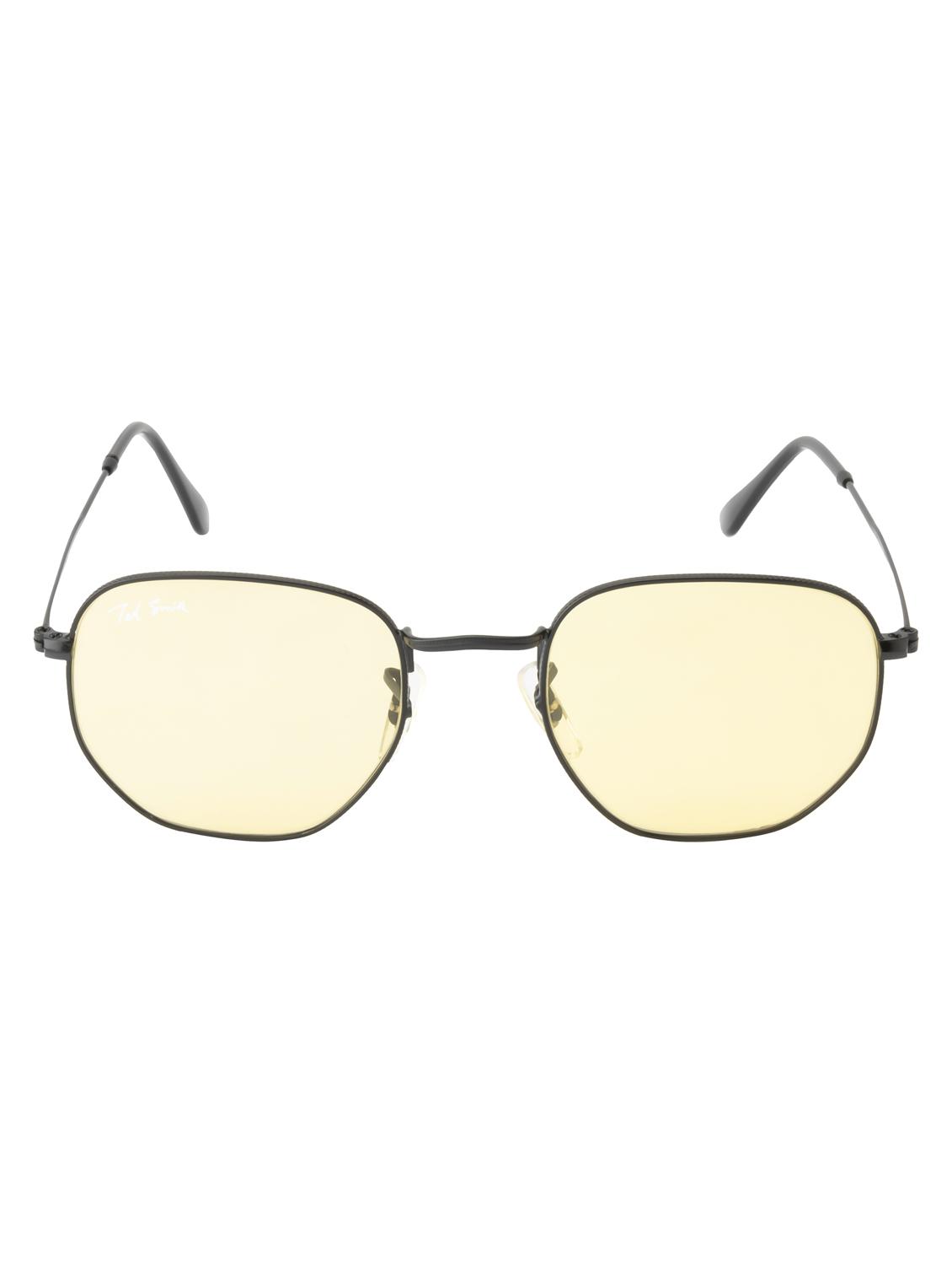 hexon by ted smith hexagonal uv protection sunglasses for men women glass lens metal frame - 18145725 -  Zoom Image - 0