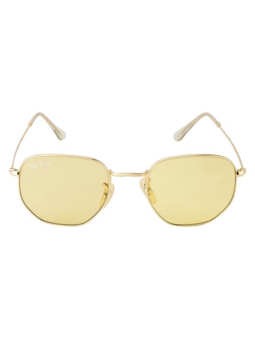hexon by ted smith hexagonal uv protection sunglasses for men women glass lens metal frame - 18145728 -  Standard Image - 0