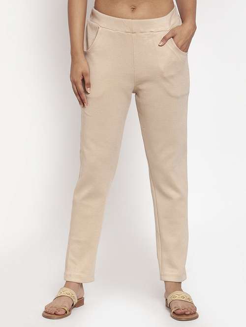 women solid ankle length pants - 18146272 -  Standard Image - 0