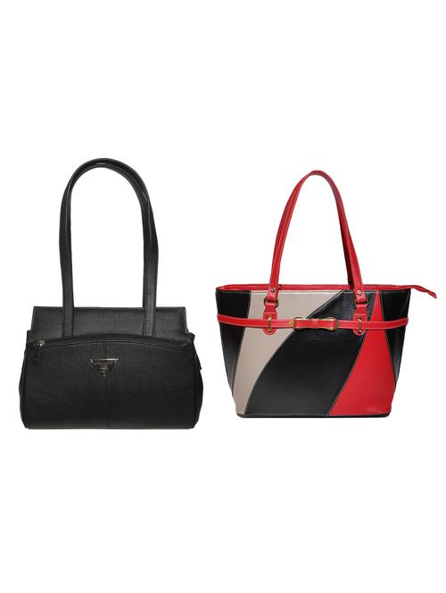 multi colored leatherette (pu) combo handbag - 18146349 -  Standard Image - 0