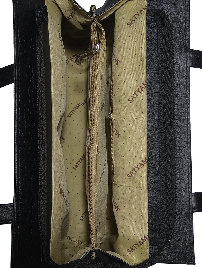 multi colored leatherette (pu) combo handbag - 18146349 - Standard Image - 3
